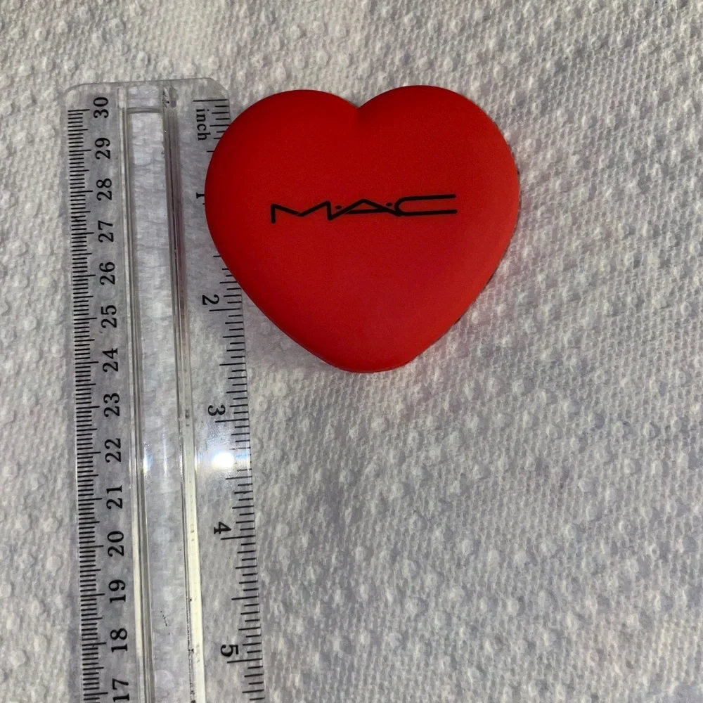 Double Makeup Mirror Compact Red Heart NWOB - Picture 6 of 6